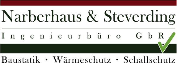 Logo Netzwerkpartner Narberhaus & Steverding Ingenieurbüro mit Baustatik sowie Wärmeschutz und Schallschutz in Bocholt und Rehde